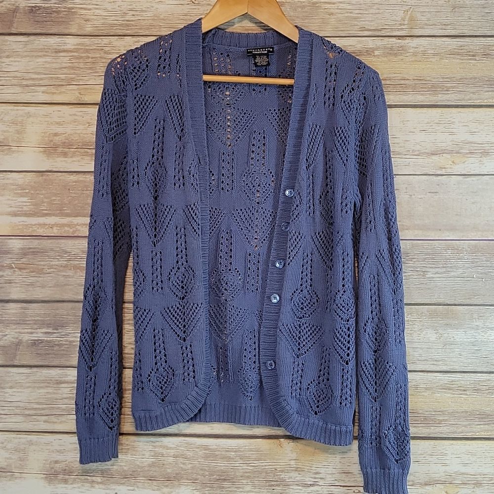 Doncaster Collection | Periwinkle Blue Cotton Cardigan S